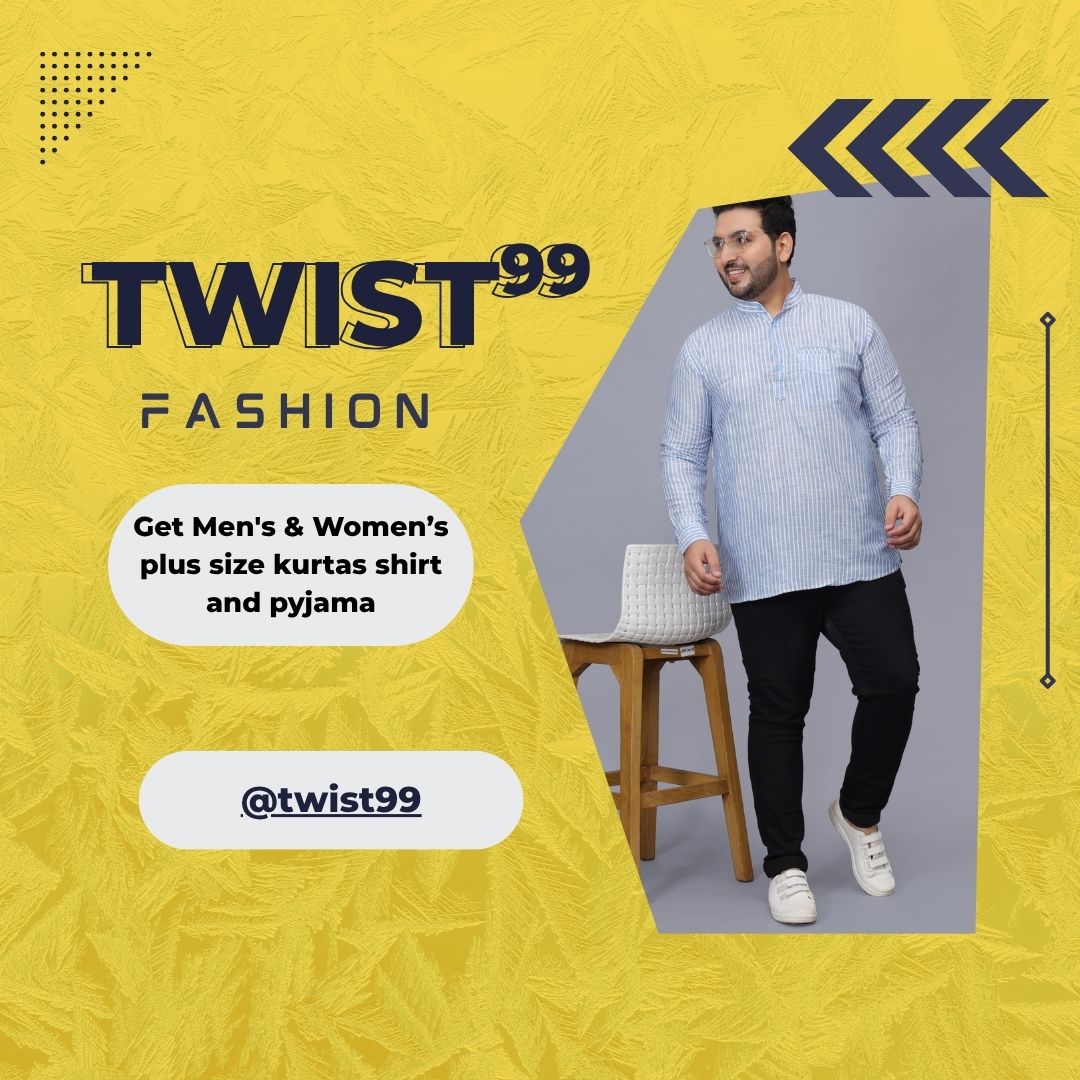 Click Here To Buy Plus Size ( Bada Size)  Kurta & Shirts - Sponsor Blog Image